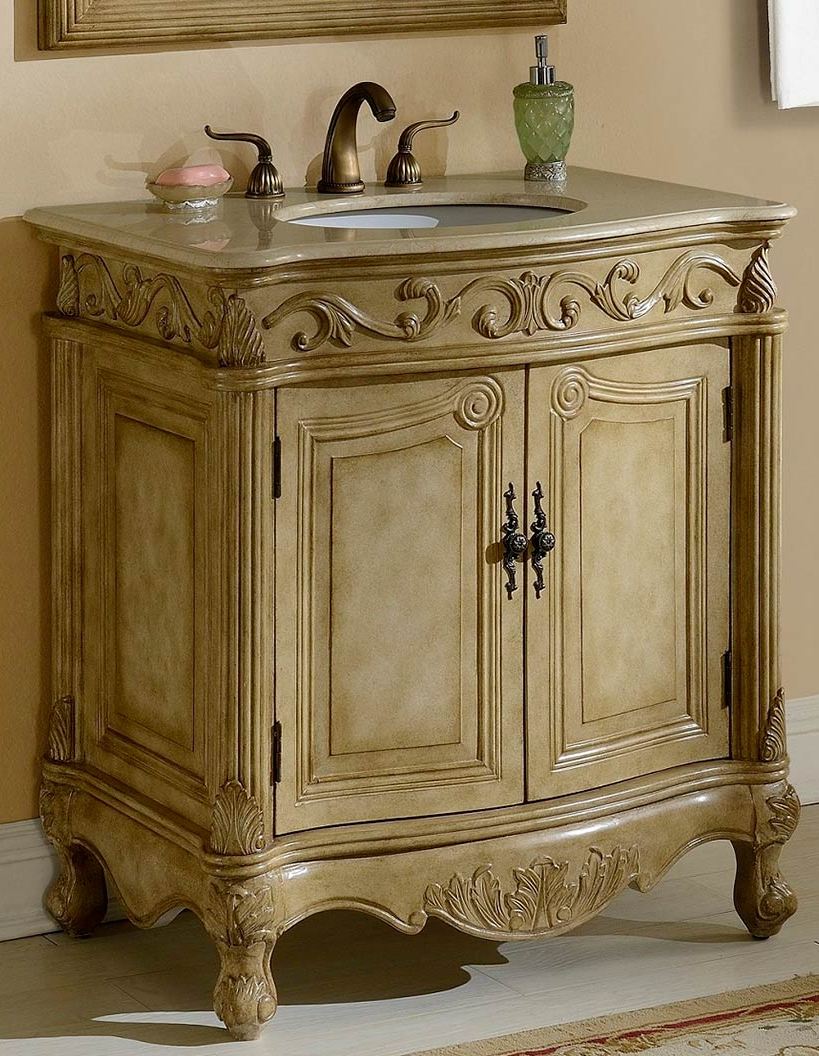 32Inch Mia Vanity  Country French Style Vanity  French 